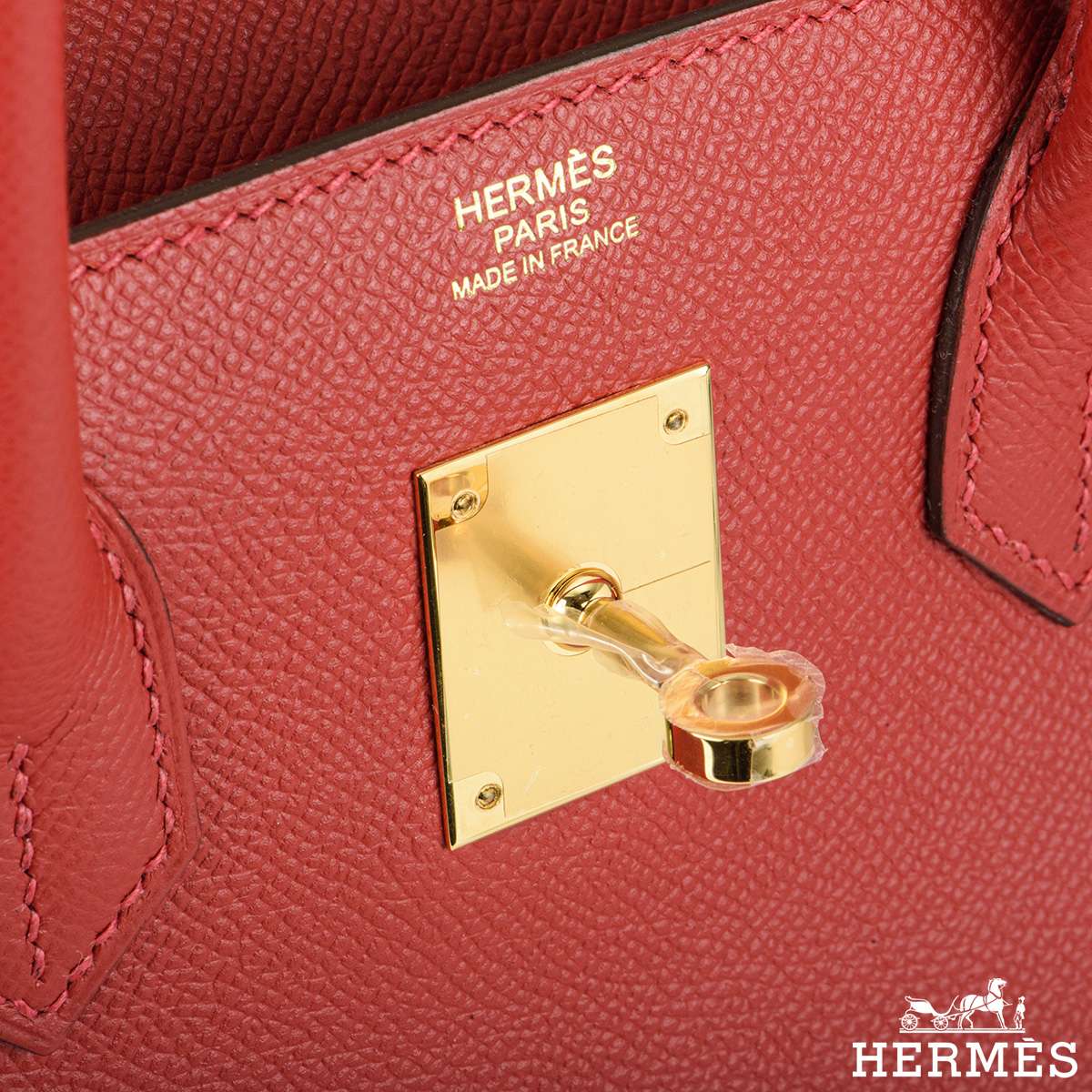 Hermes Birkin 30 Epsom Q5 Rouge Casaque GHW Stamp C